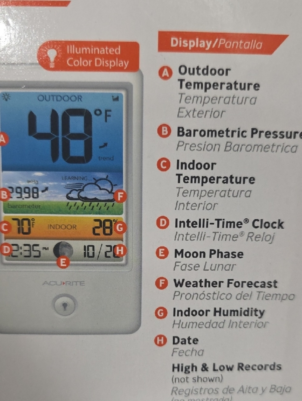 White Color Weather Station with Remote Sensor - Picture 9 of 10